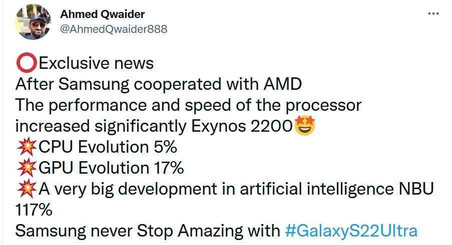 Tipster, Exynos 2100'den Exynos 2200'e CPU ve GPU performansında değişiklik olduğu iddiasını sızdırıyor - AMD GPU'ya sahip olmasına rağmen, Exynos 2200 performans iyileştirmesi hayal kırıklığı yaratabilir