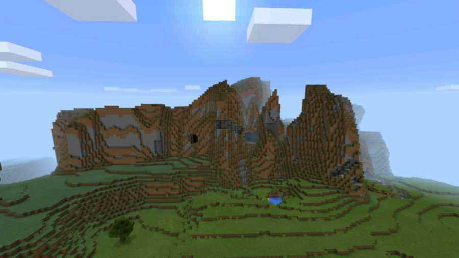 Minecraft PE tohumları - beni tepeden at