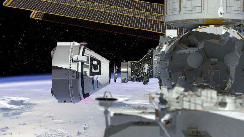 Boeing CST 100 Starliner Uzay Aracı Yerleştirme ISS