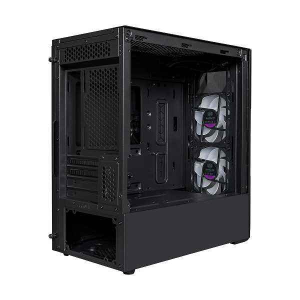 Cooler Master MasterBox TD300 Mesh kasanın ön paneli, kabartmalı poligonal ağdan yapılmıştır. 