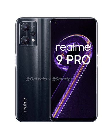 Farklı renklerde yüksek kaliteli görüntülerde gösterilen Realme 9 Pro ve Realme 9 Pro+ 5G