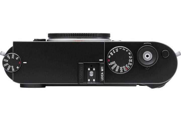 Leica M11'in üst plakası ve kontrolleri.