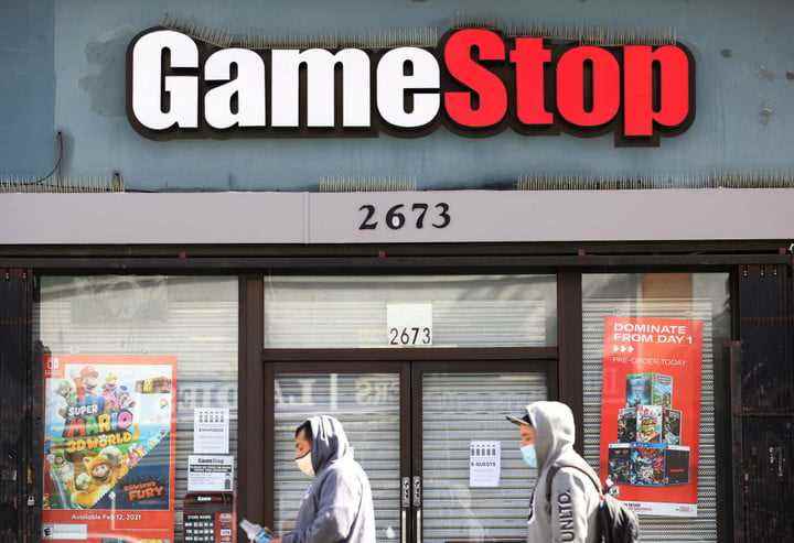 Bir Gamestop mağazası.