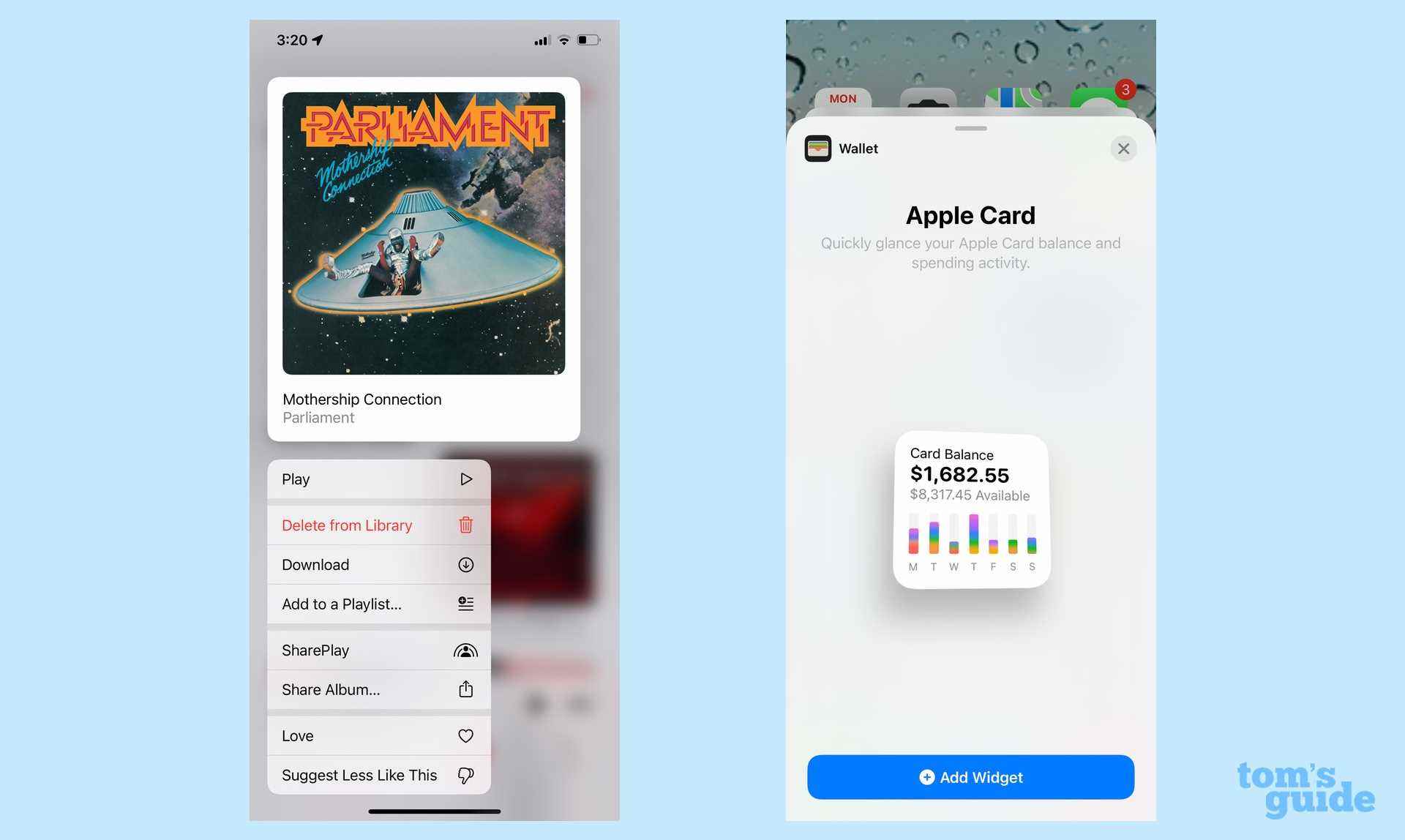 iOS 15.4'te sunulan paylaşım sayfalarında ve Apple Card widget'ında SharePlay