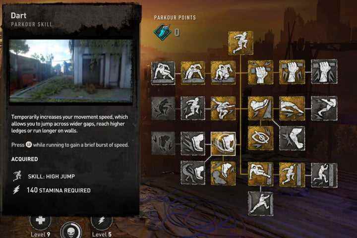 Dying Light 2'den Dart Parkour Becerisi.