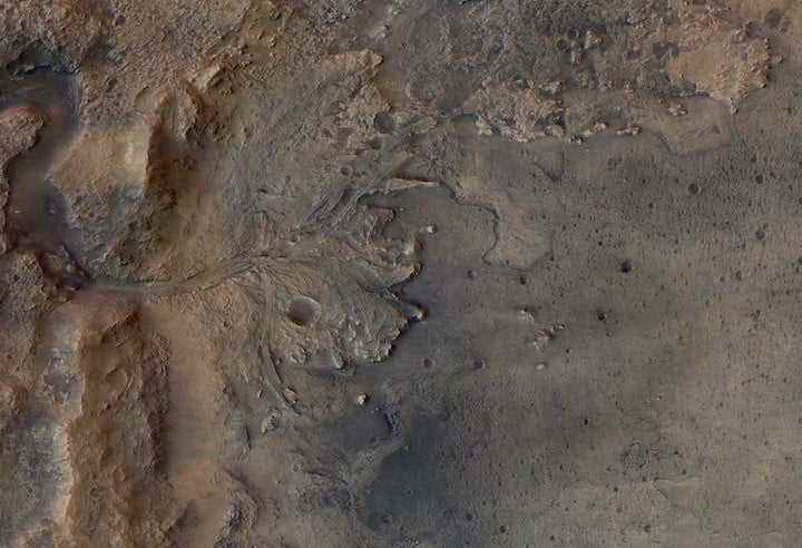 Mars'ın Jezero Krateri.