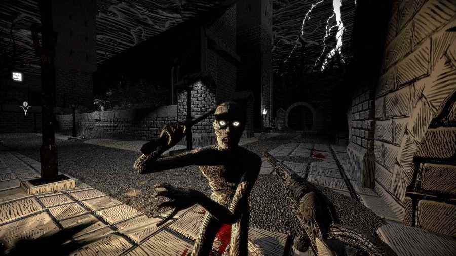 Bağımsız FPS oyunu Kingdom of the Dead'de bir iblisi öldürmek