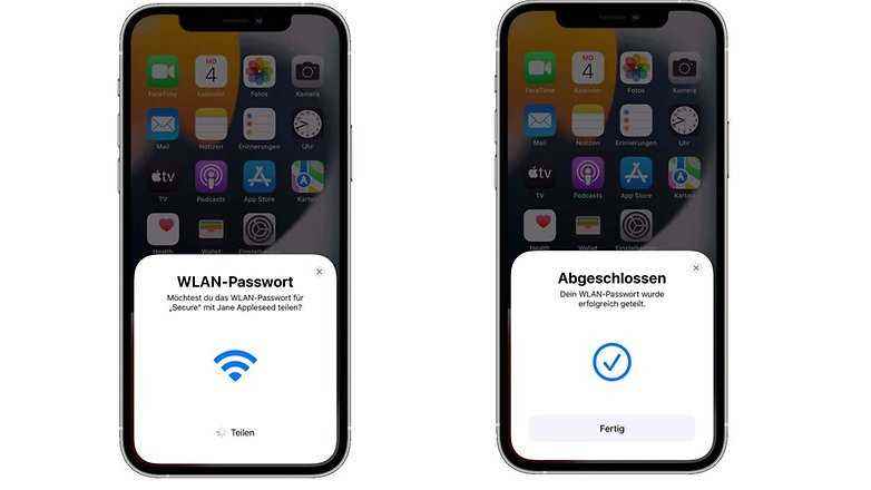 iOS WiFi nextpit'i paylaşın