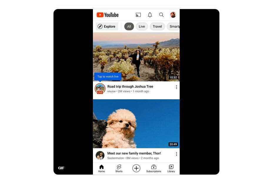 YouTube, mobil cihazlarda yeni bir Canlı çalma özelliği sunmaya başladı