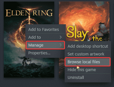 Yürütülebilir dosyalar da dahil olmak üzere, Steam üzerinden PC'deki Elden Ring'in yerel dosyalarına göz atabilirsiniz.