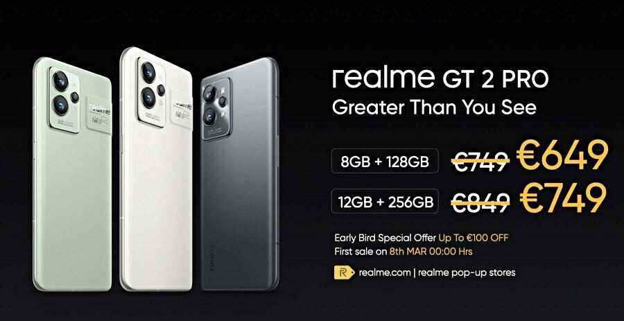 Realme GT 2 ve GT 2 Pro'nun Global versiyonları, etkileyici özellikleri ve cazip fiyatlarıyla karşınızda