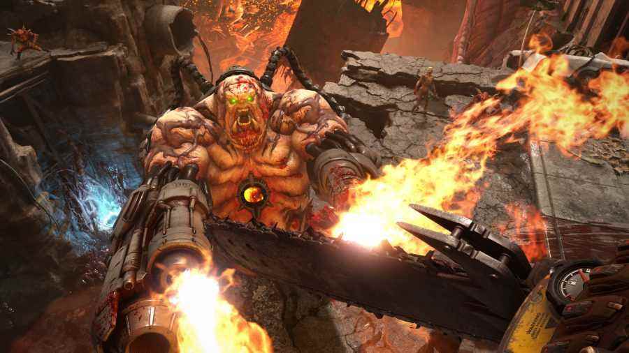 Doom Eternal'da bir zafer öldürmek için içeri giriyor