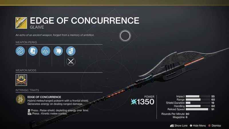 Destiny 2 Edge Of Concurrence Egzotik