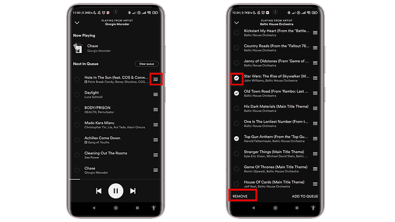 NextPit Spotify nasıl taşınır 4. sırayı kaldır