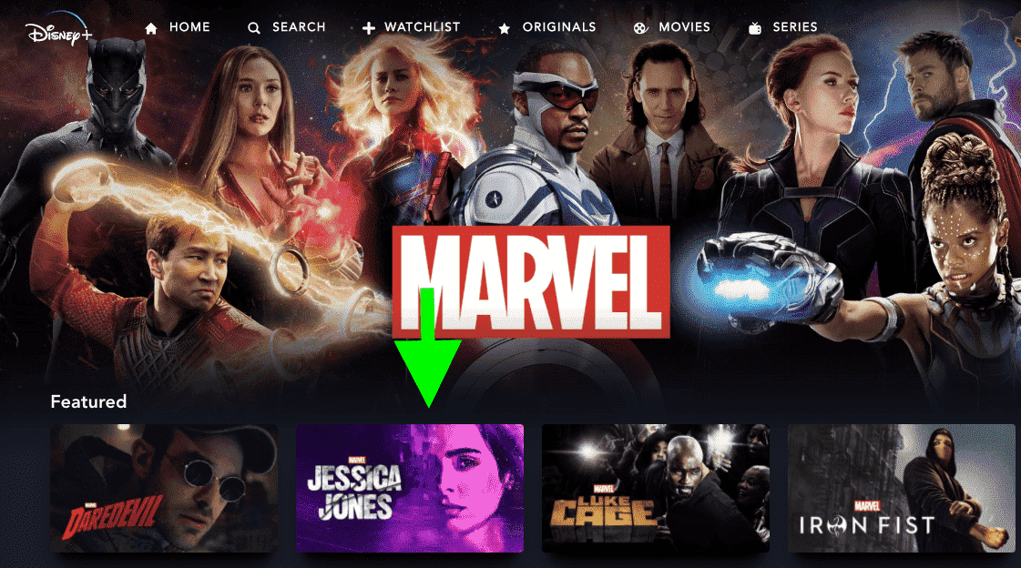 Bir Ok, Disney Plus'taki Netflix Marvel şovuna işaret ediyor