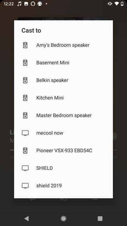 Kullanılabilir ses özellikli Chromecast cihazlarının listesi.