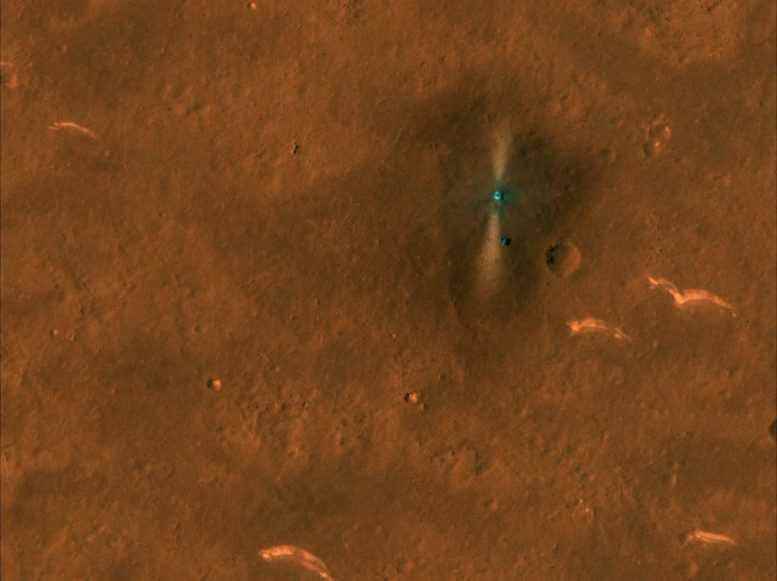 HiRise Tianwen 1 Lander ve Zhurong Rover