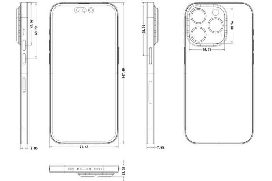 Bu iddiaya göre iPhone 14 Pro.  - Ayrıntılı iPhone 14 Pro/14 Pro Max sızıntısı, önemli tasarım revizyonlarını vurgular