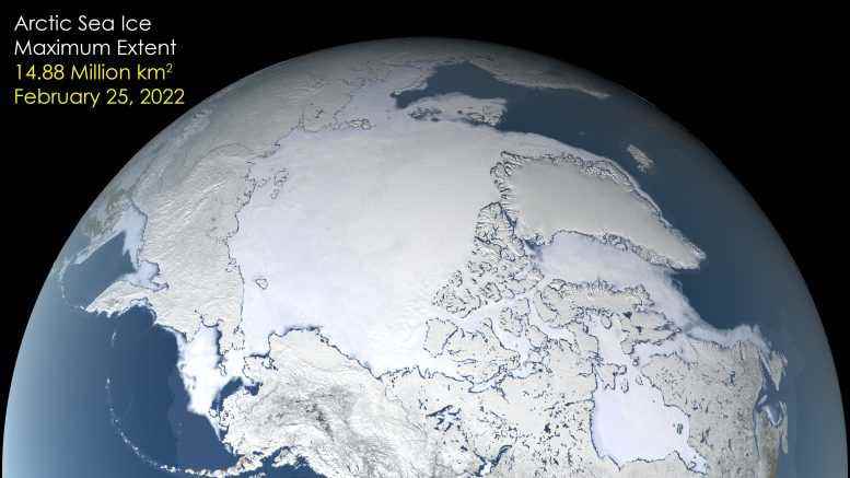 Arctic Sea Ice Maximum Extent 2022