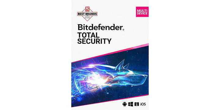 Bitdefender Toplam Güvenlik kutusu.