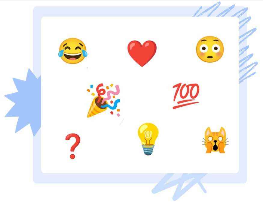 Google'ın YouTube tepkileri için çalıştırdığı bir test sırasında kullanılabilecek tepkiler - Google, YouTube videolarında belirli noktalarda emoji tepkilerinin paylaşımını test eder