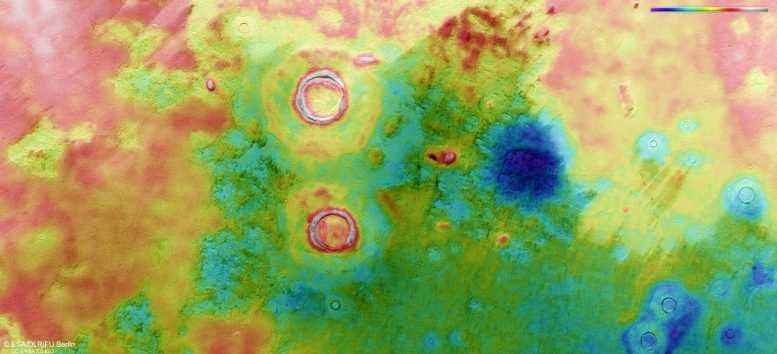 Utopia Planitia'nın topografyası