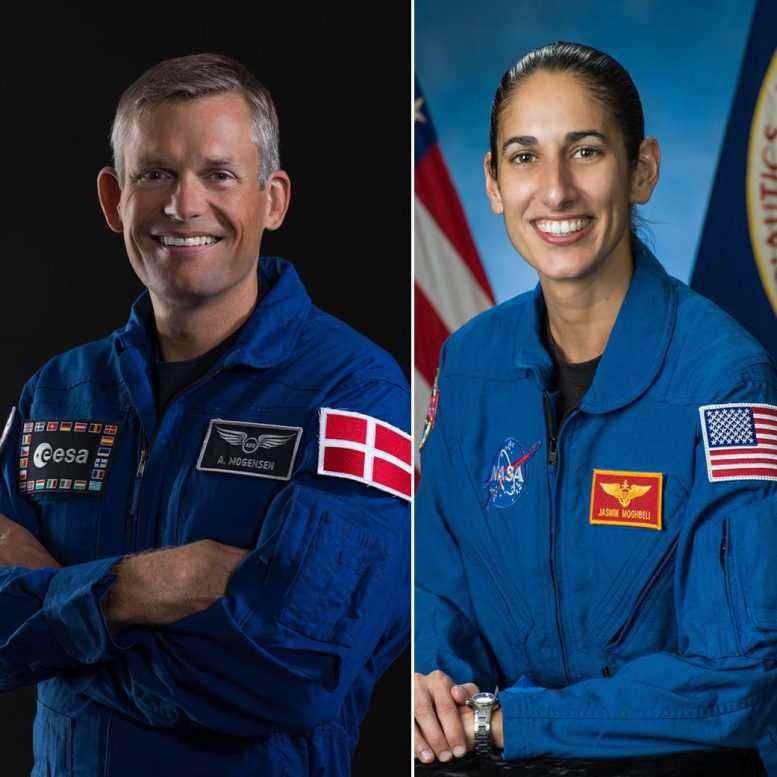 ESA Astronotu Andreas Mogensen ve NASA Astronotu Jasmin Moghbeli