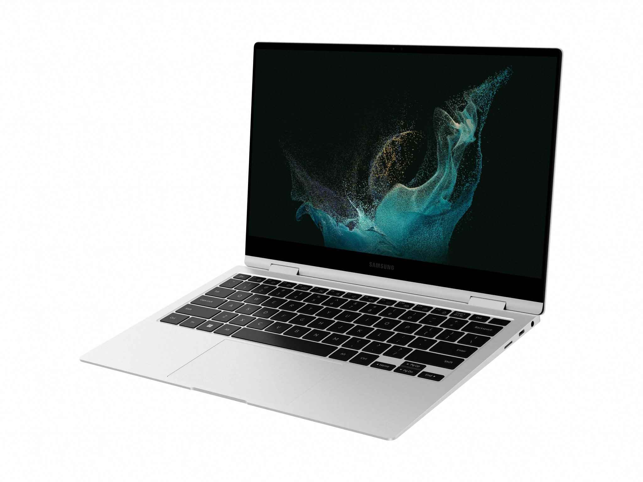 Samsung Galaxy Book2 Pro 360 04 Mars2 13 Wifi Us Gümüş 004 Üst R Perspektif Merhaba Final