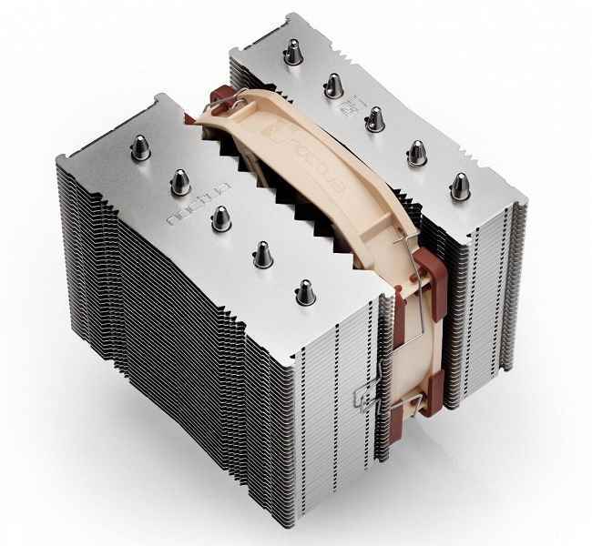 Noctua NH-D12L soğutucu, ikinci bir fan için bir yuva ile donatılmıştır