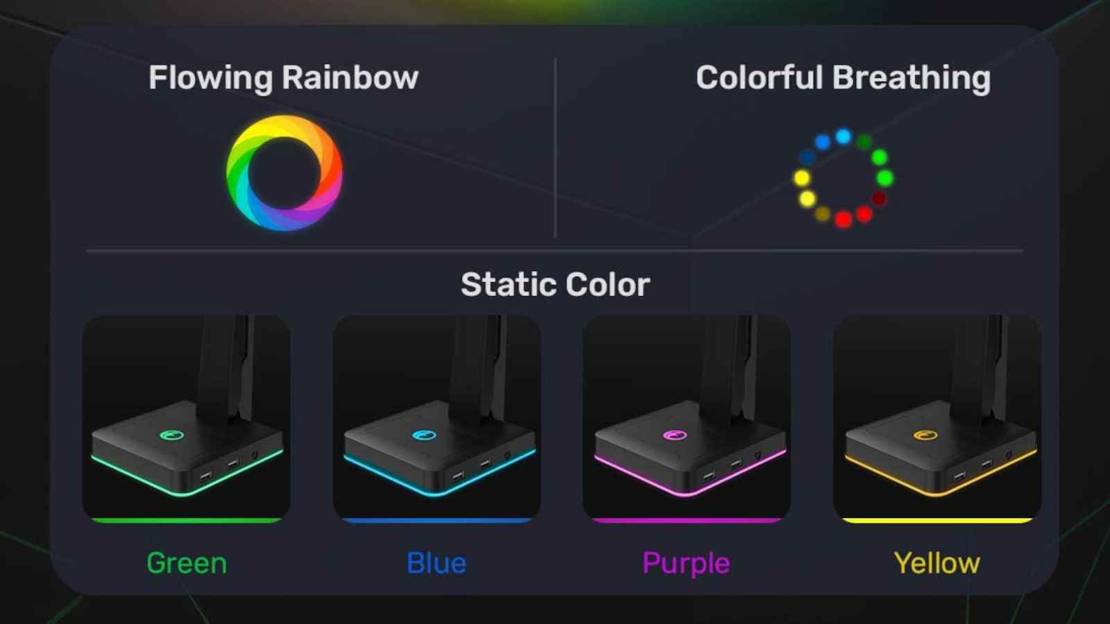 Amazon'daki RGB Oyun Kulaklığı Standı listesinden alınan kırpılmış bir görüntü