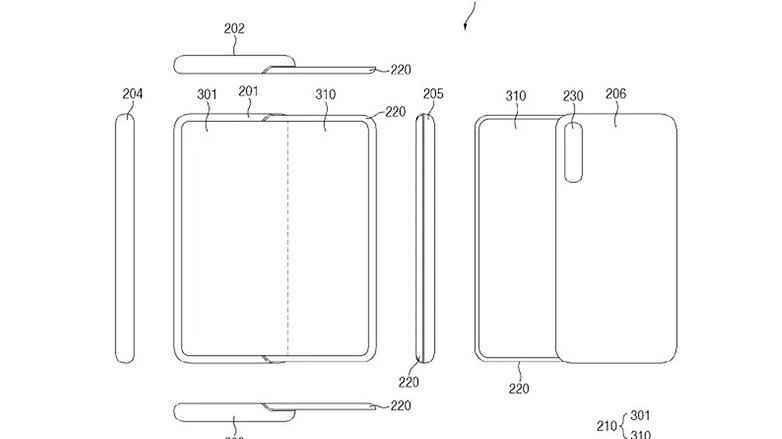 Şeffaf ekranlı kayan bir Samsung cihazı konsepti