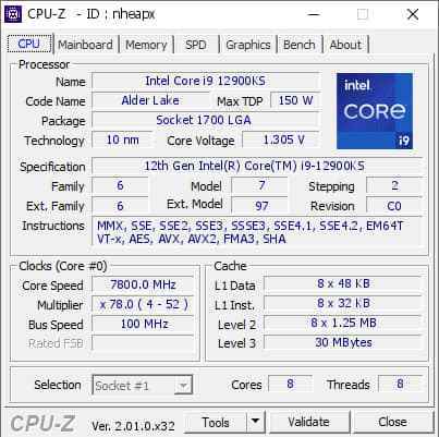 Core i9-12900KS Dünya Rekoru