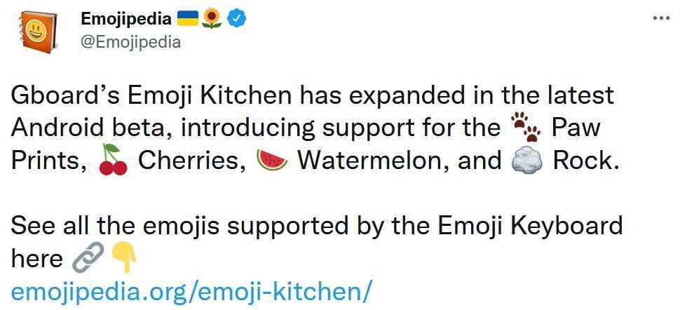 Emojipedia'dan gelen Tweet, Emoji Mutfağında ne pişirildiğini tartışıyor - Google'ın Emoji Mutfağında ne pişirdiğini görün