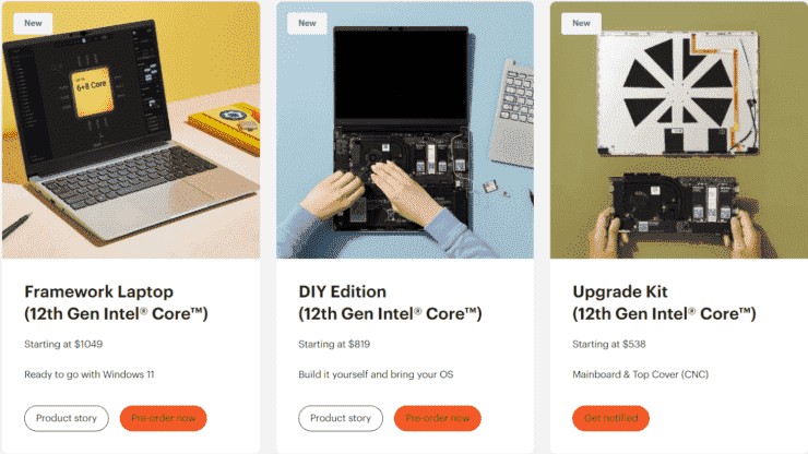 Tamamen Yükseltilebilir Çerçeveli Dizüstü Bilgisayar, Intel'in 12. Nesil CPU'ları ile Yükseltildi 2