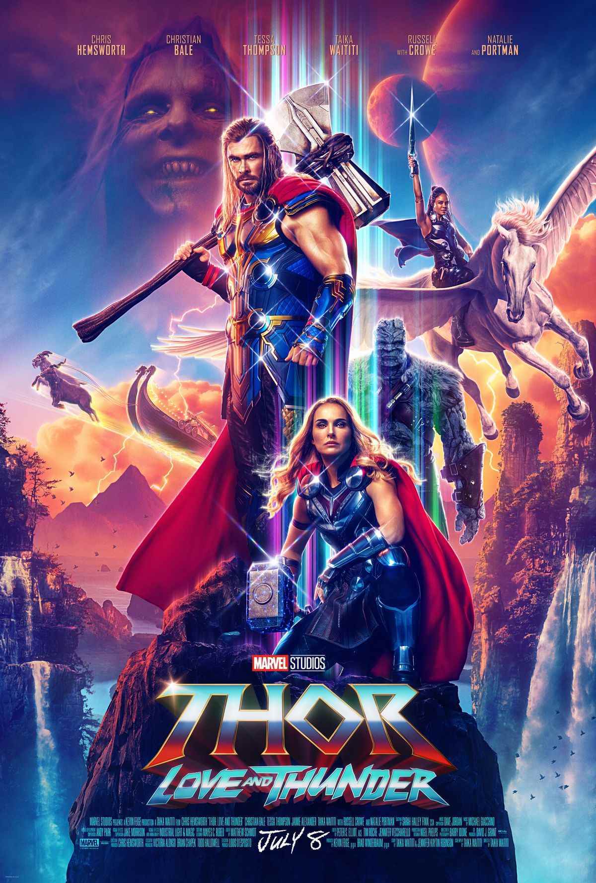 Thor: Aşk ve Gök Gürültüsü afiş sanatı