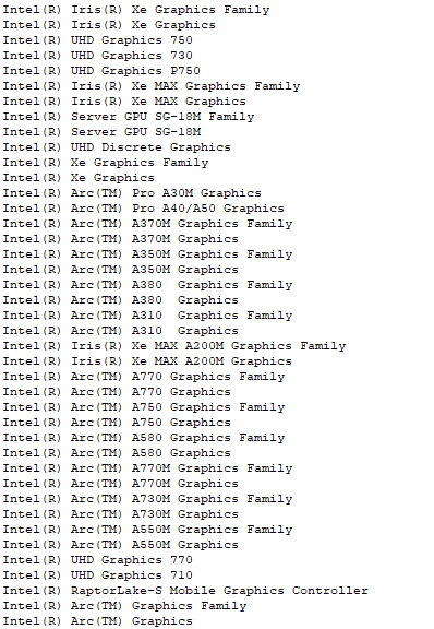 Arc A770, A580, A380, A310 Alchemist çeşitlerini içerecek Intel Arc A-Serisi masaüstü grafik kartları.  (Resim Kredisi: Momomo_US)