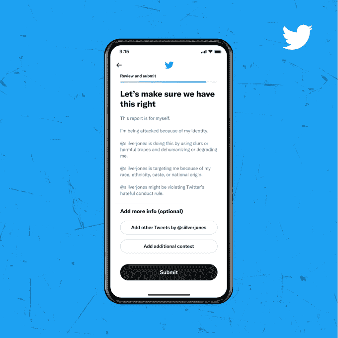 Twitter artık raporunuz için ek bağlam sağlamanıza izin veriyor