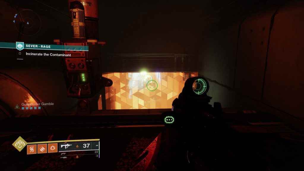 Destiny 2 Sever - Rage kılavuzu Immolation Hallway.