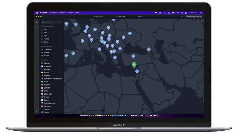 NordVPN ekran görüntüsü