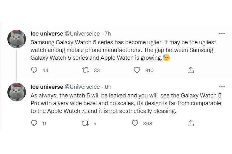 Leaker, Galaxy Watch 5'in 