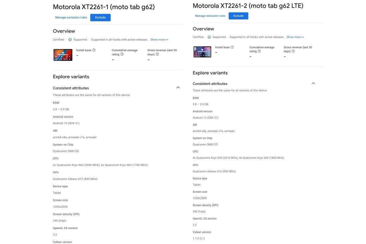 Motorola'nın bir sonraki tableti, Android 12 ve Snapdragon gücü ile kapağı erken kırıyor