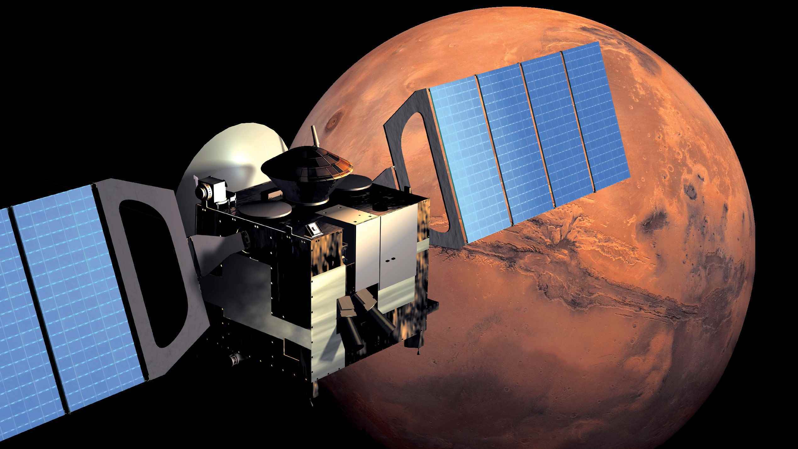 Mars'ın yörüngesinde Mars Express uzay aracı