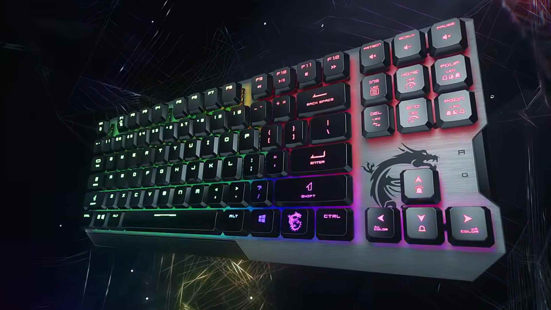 MSI Vigor GK50 Düşük Profilli TKL oyun klavyesi