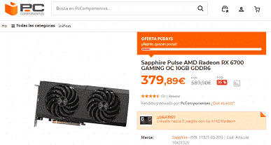 Radeon RX 6700, Avrupa'da satışa çıktı.  Fiyat - kıtlık zamanlarında olduğu gibi