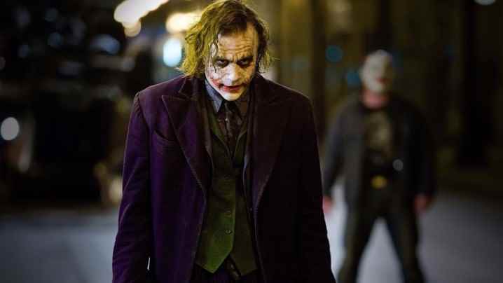 The Dark Knight'ta Joker rolünde Heath Ledger