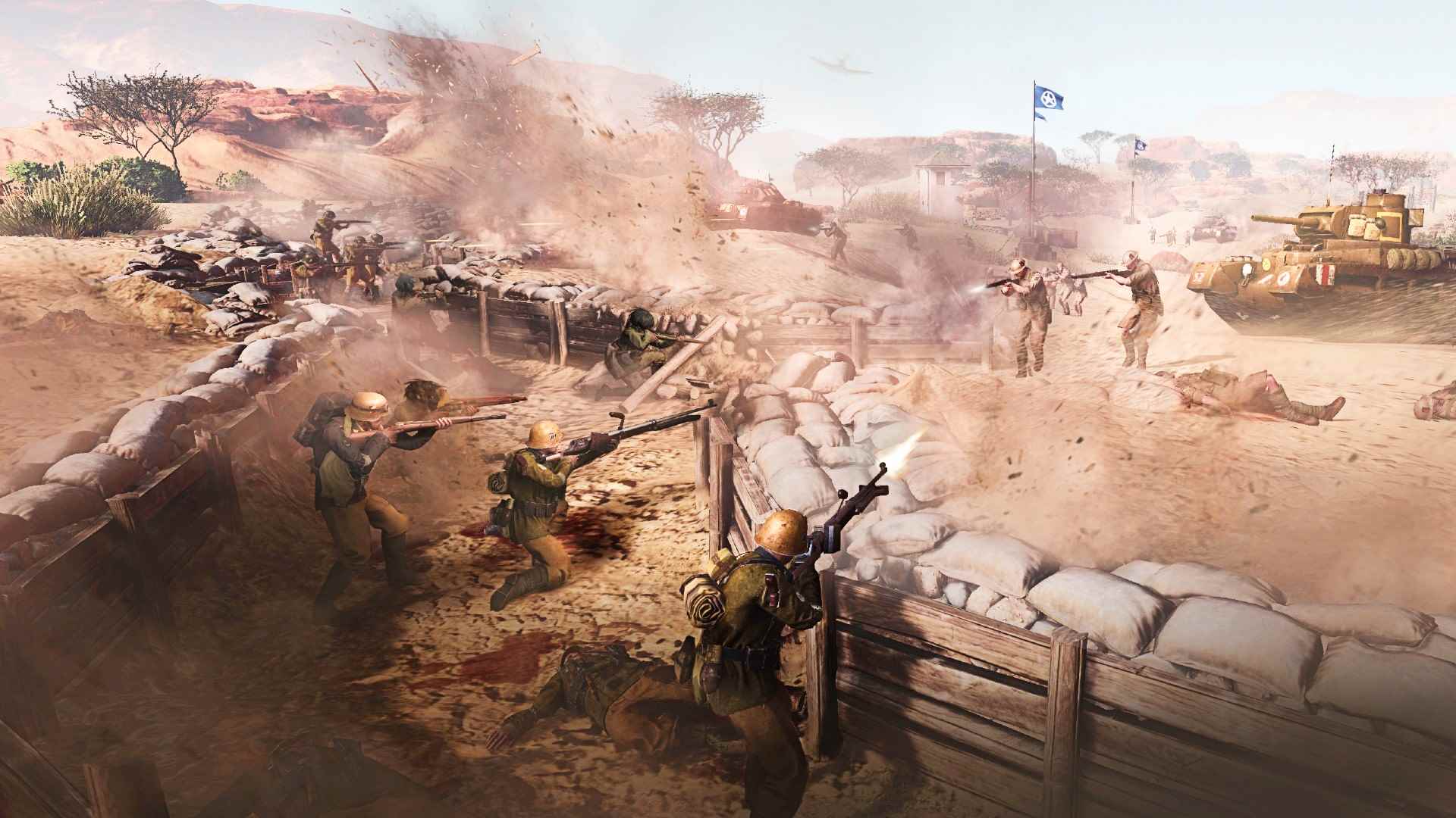 WW2 dönemi birlikleri, Company of Heroes 3'te Kuzey Afrika'daki siperlerde savaşıyor