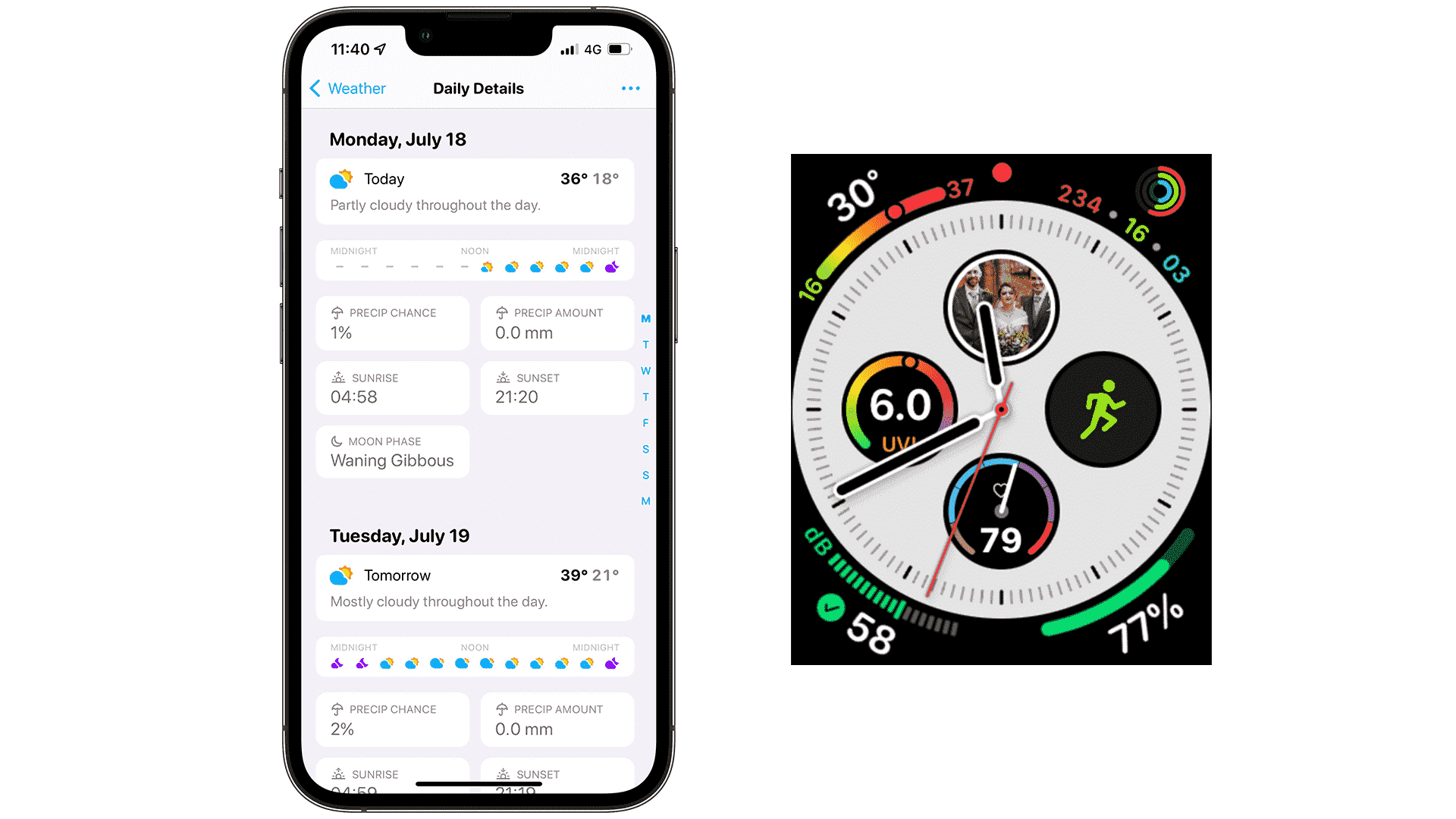 iOS ve watchOS'ta havuç