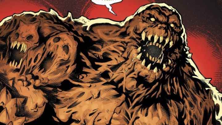 Dedektif Comics'teki canavarca Clayface formunda Basil Karlo.