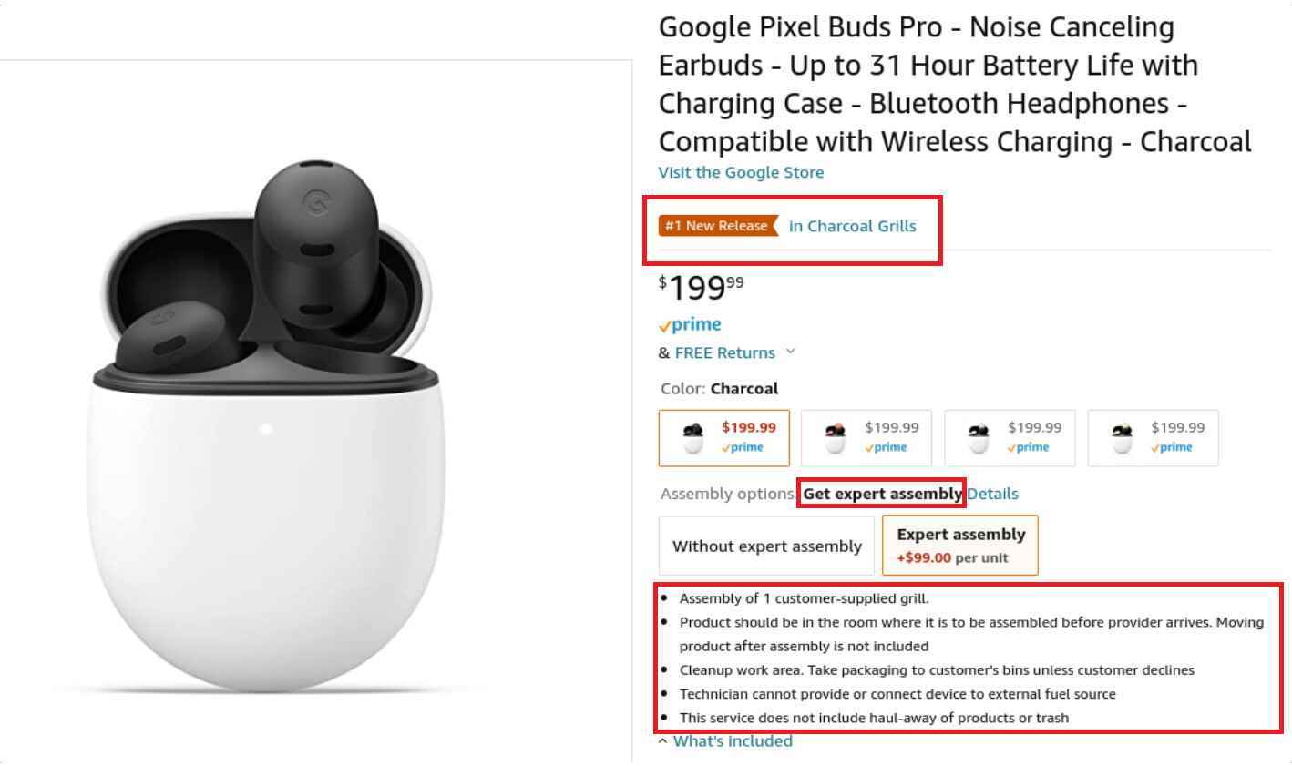 Amazon, Pixel Buds Pro'yu en çok satan kömür ızgarası olarak adlandırıyor - Amazon'un en iyi yeni kömür ızgarası Pixel Buds Pro;  bir dakika ne?