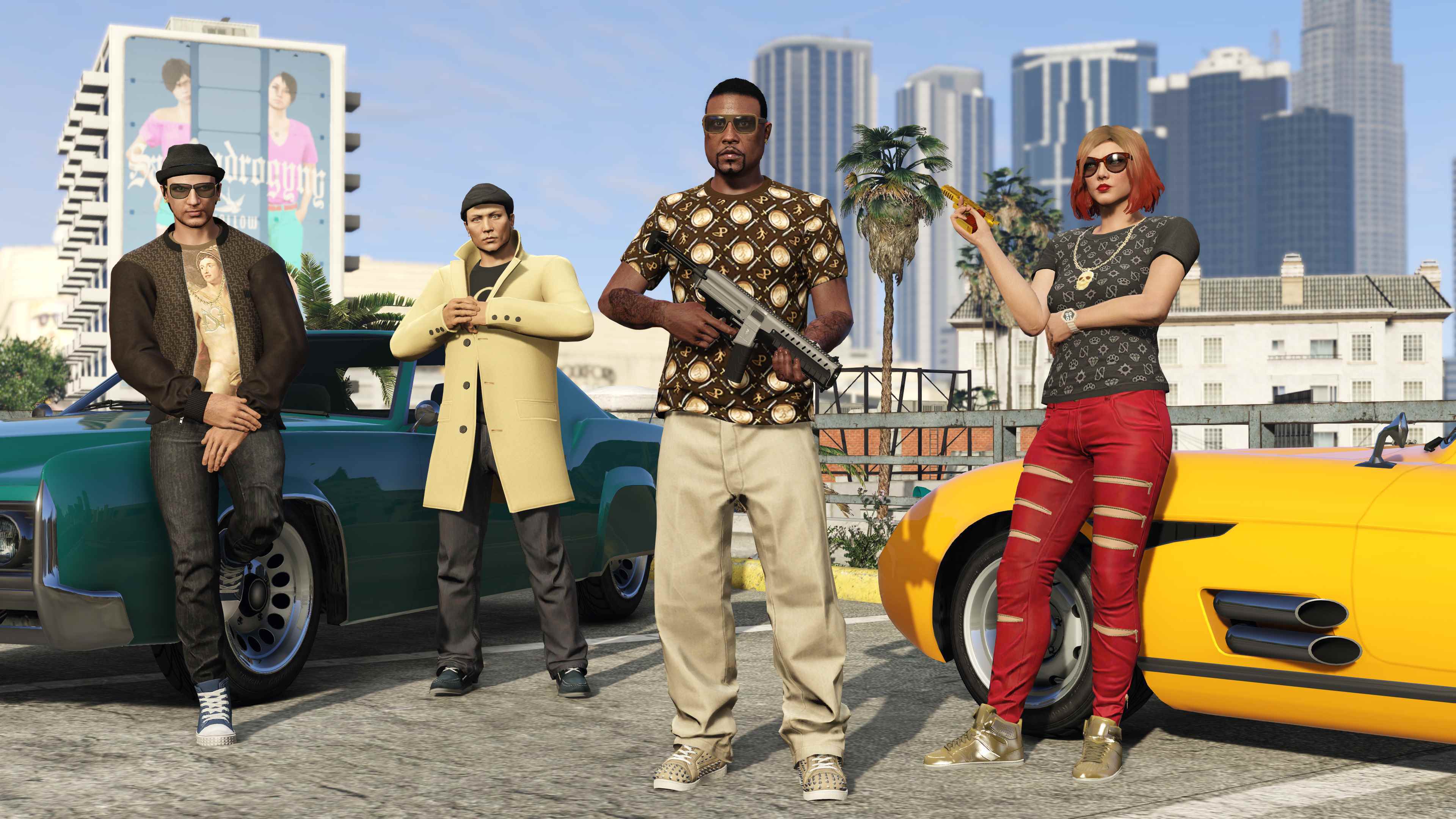 GTA Online'da bir grup oyuncu